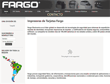 Tablet Screenshot of impresorasdetarjetasfargo.com